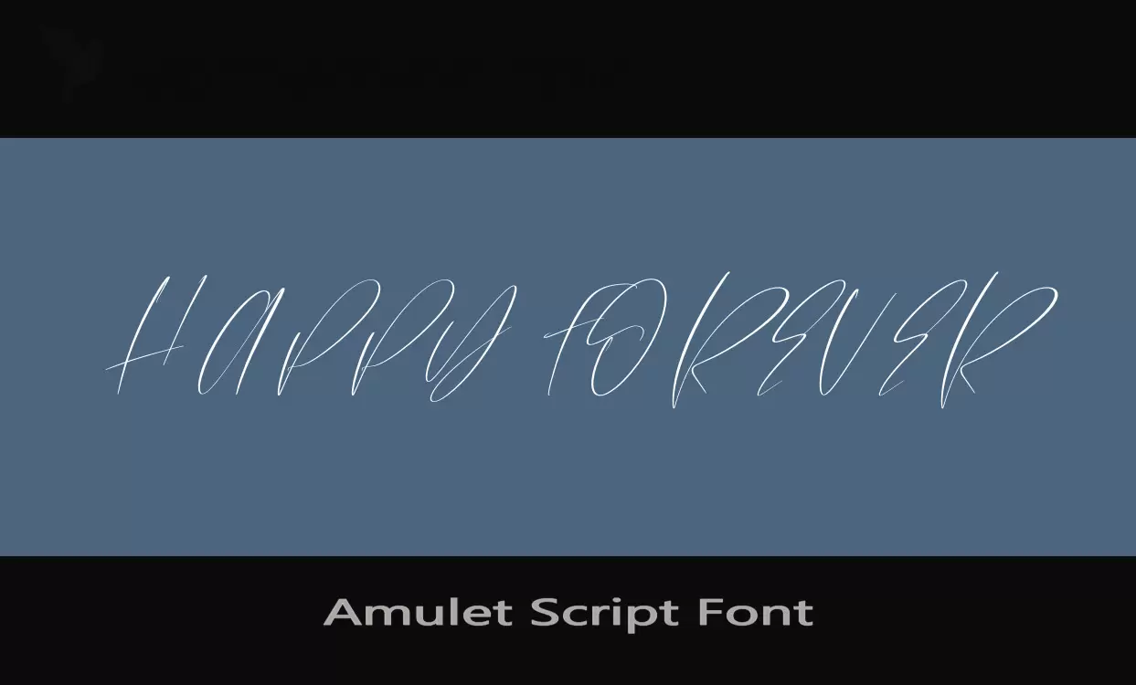 「Amulet-Script-Font」字体效果图