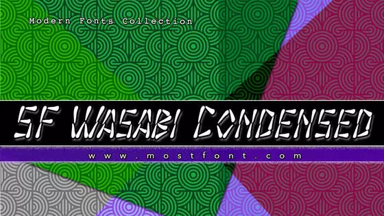 「SF-Wasabi-Condensed」字体排版图片