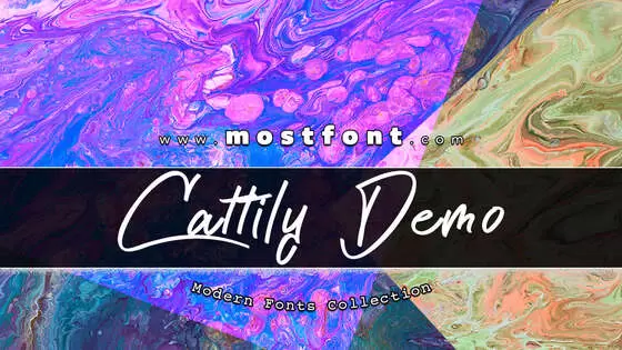 Typographic Design of Cattily-Demo