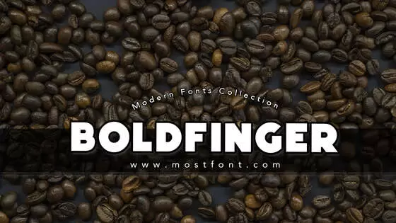 「Boldfinger」字体排版图片