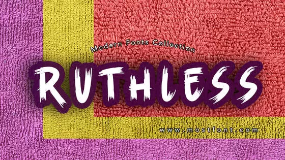 Typographic Design of Ruthless