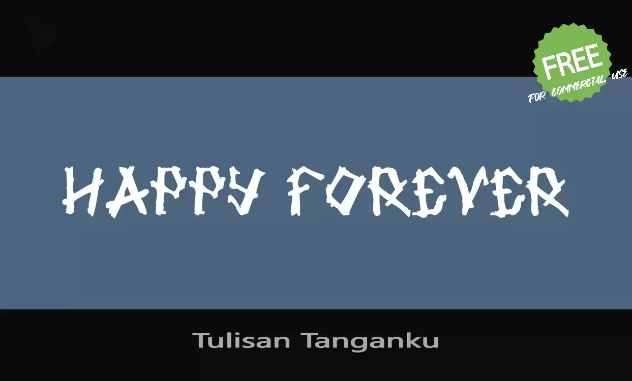 Font Sample of Tulisan-Tanganku