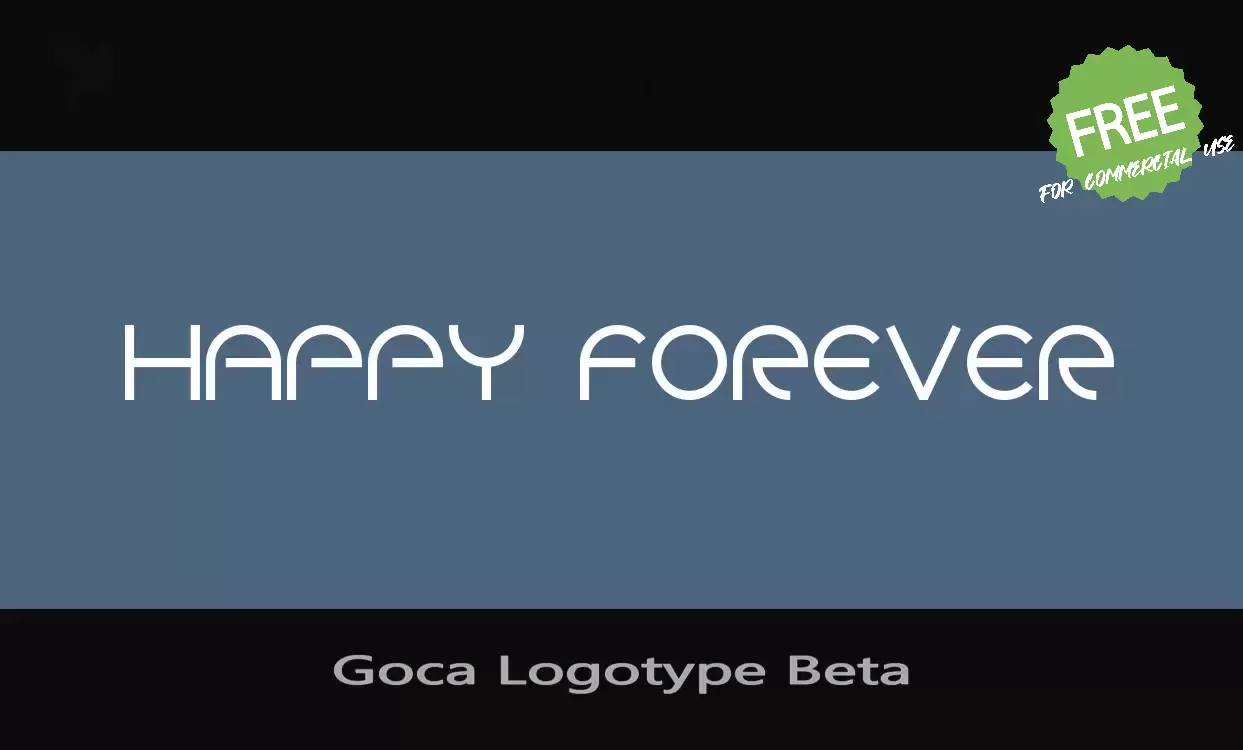 「Goca-Logotype-Beta」字体效果图