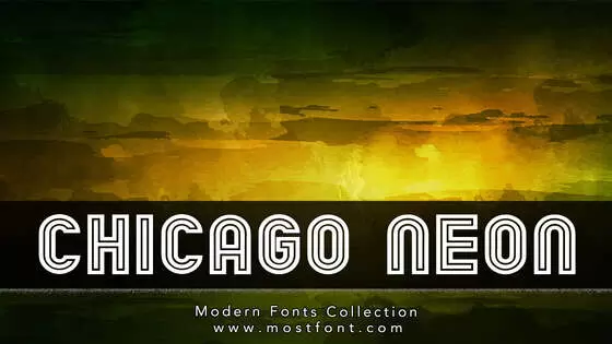 「Chicago-Neon」字体排版样式