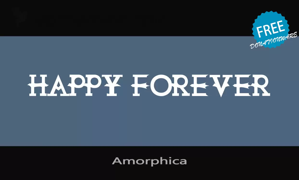 「Amorphica」字体效果图