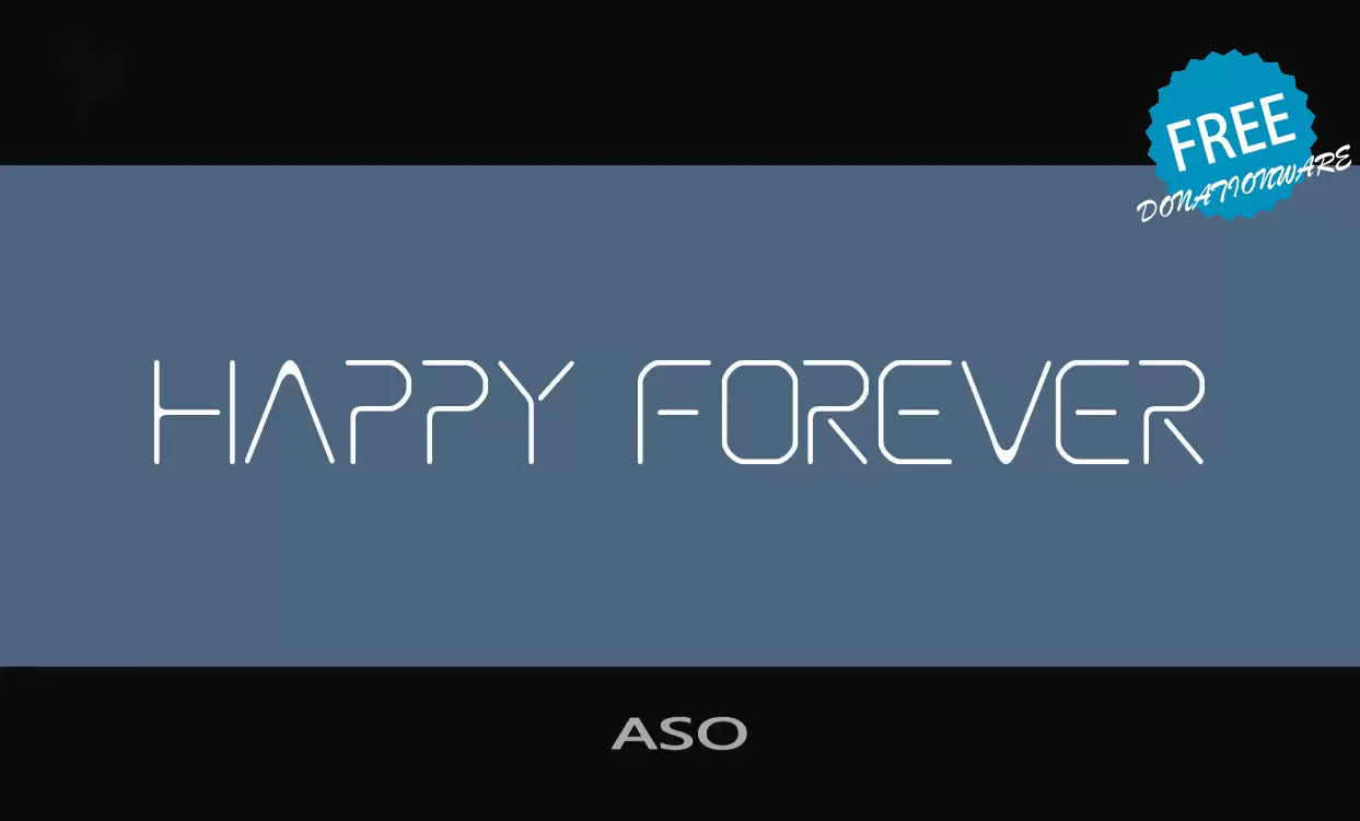 Font Sample of ASO