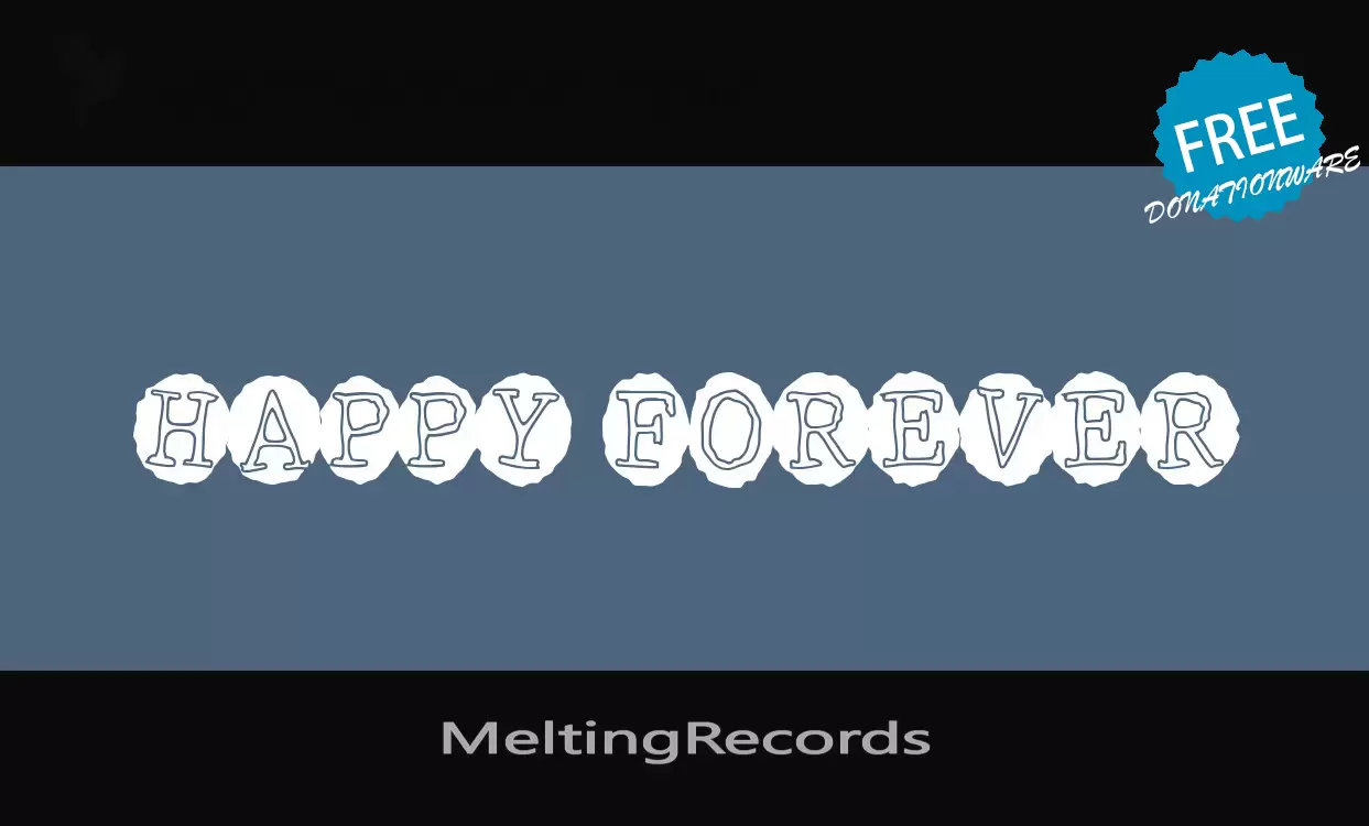 「MeltingRecords」字体效果图