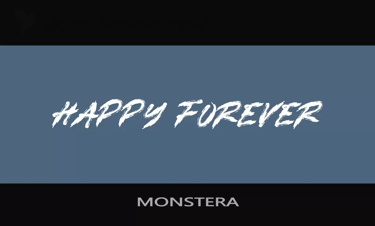 Font Sample of MONSTERA