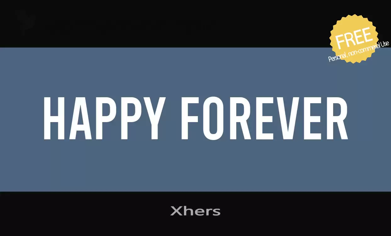Font Sample of Xhers
