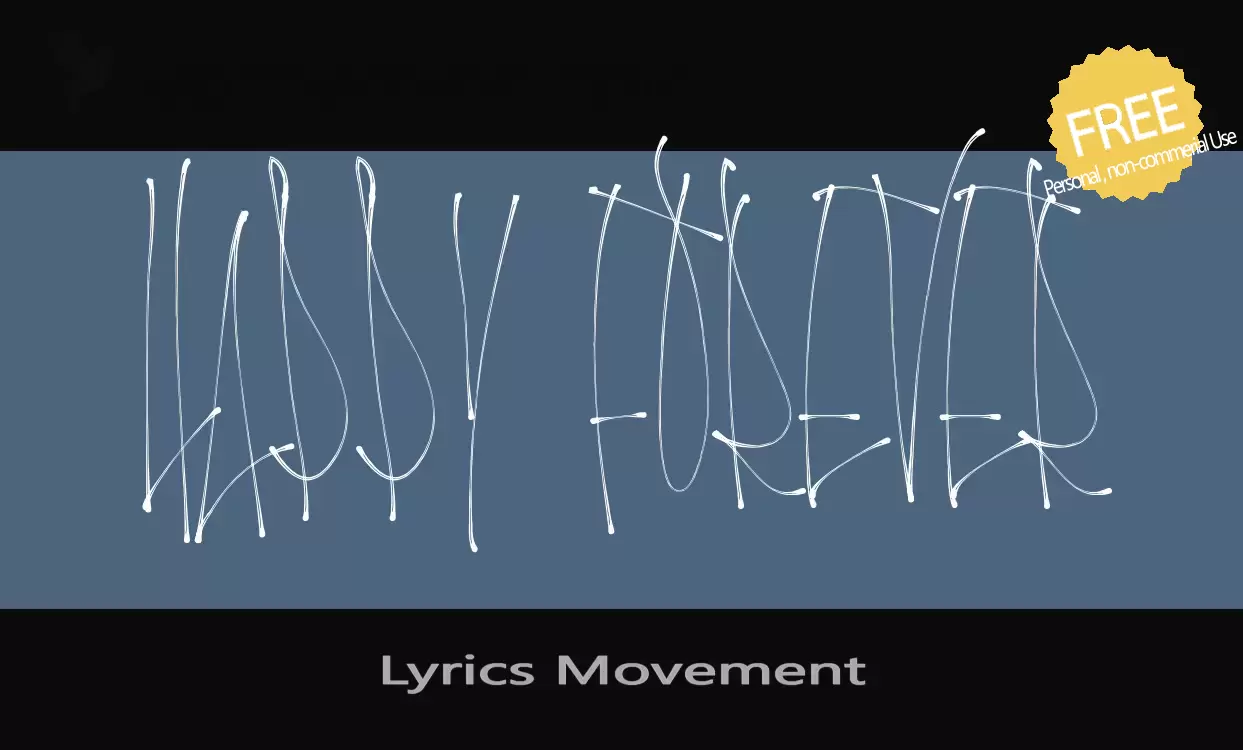 「Lyrics-Movement」字体效果图