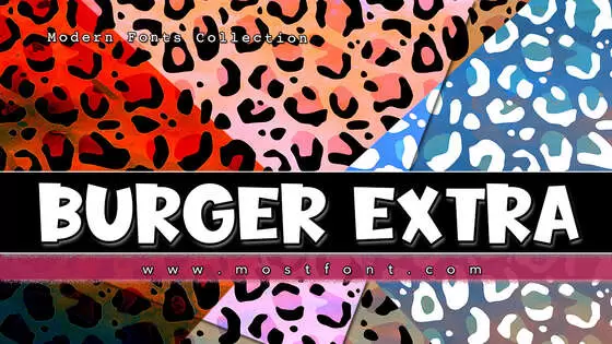 Typographic Design of Burger-Extra