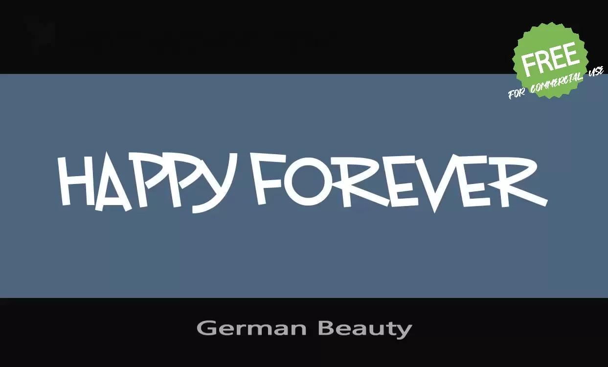 「German-Beauty」字体效果图