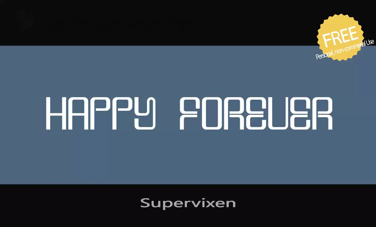 「Supervixen」字体效果图