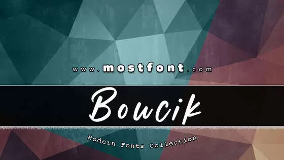 Typographic Design of Boucik