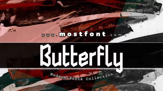 Typographic Design of Butterfly-Reflect