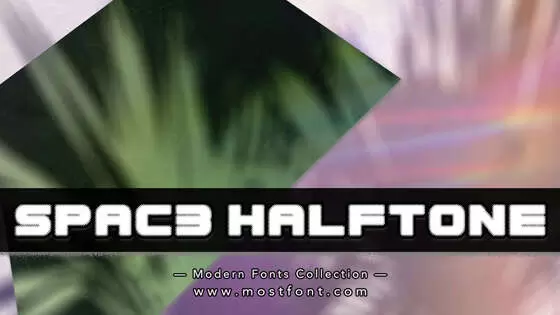 「Spac3-Halftone」字体排版图片