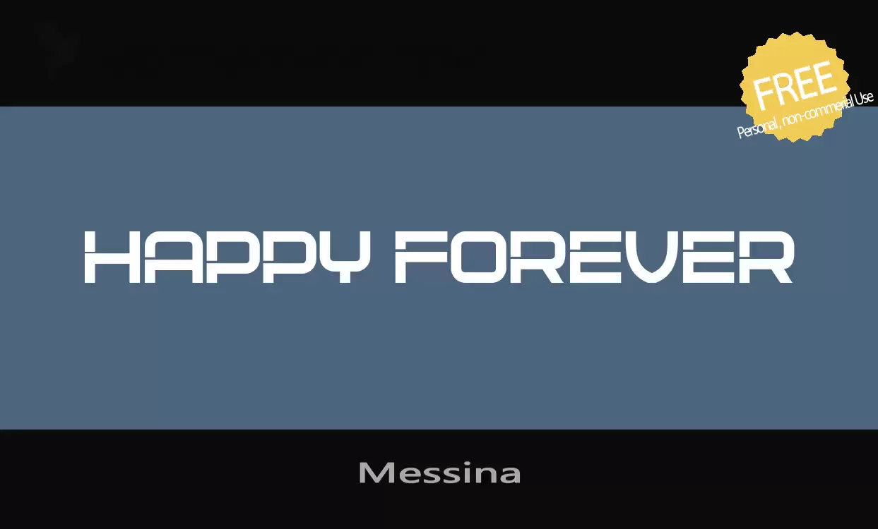 Font Sample of Messina