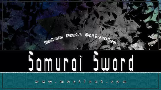 Typographic Design of Samurai-Sword