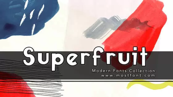 「Superfruit」字体排版样式