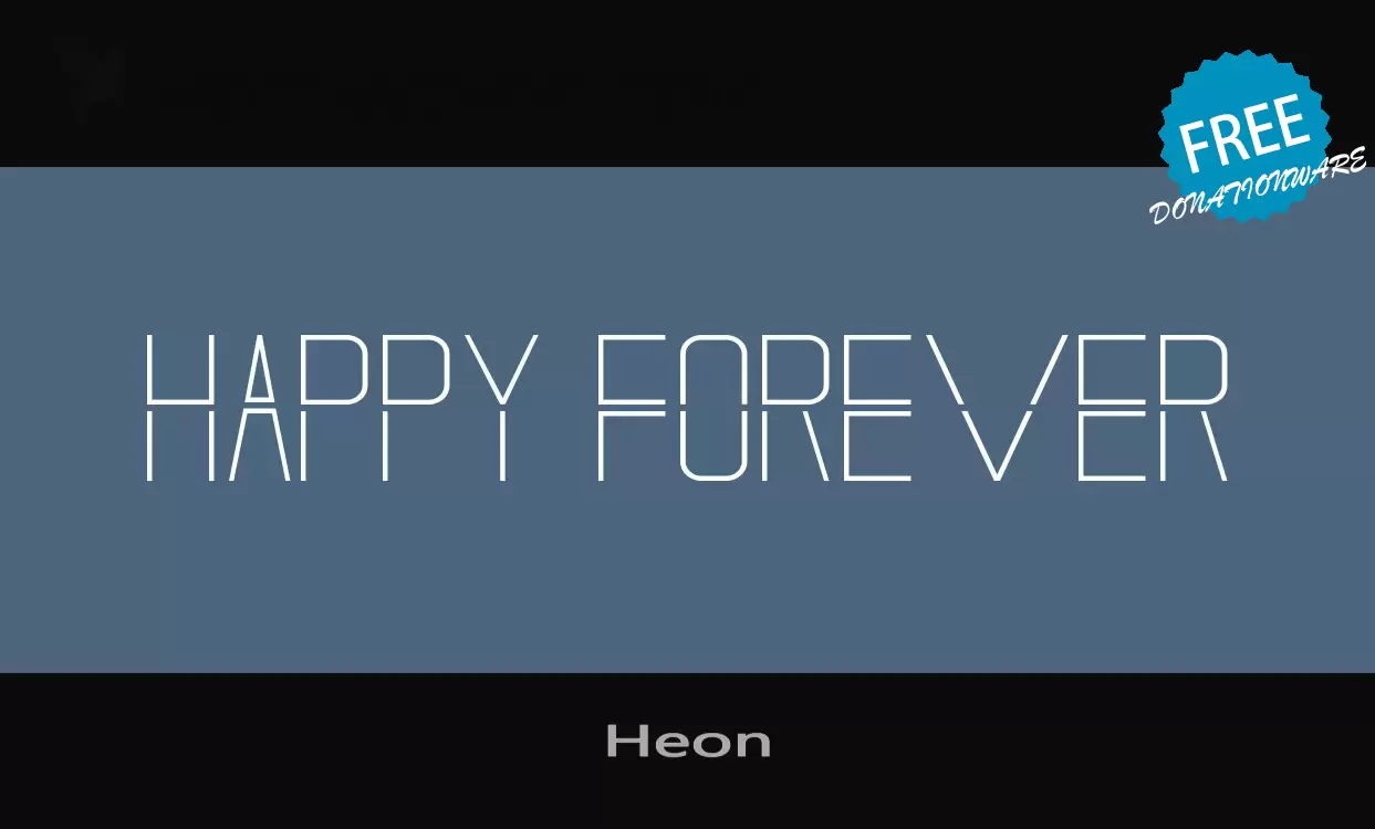 Font Sample of Heon