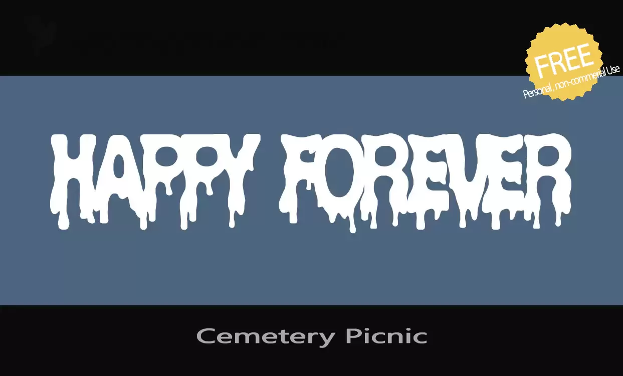 「Cemetery-Picnic」字体效果图