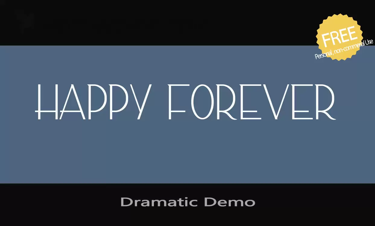 「Dramatic-Demo」字体效果图