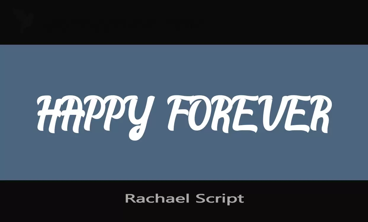 「Rachael-Script」字体效果图