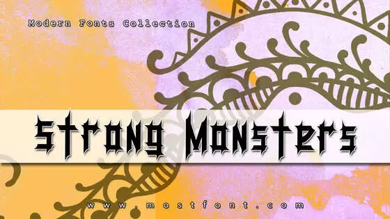 「Strong-Monsters」字体排版图片