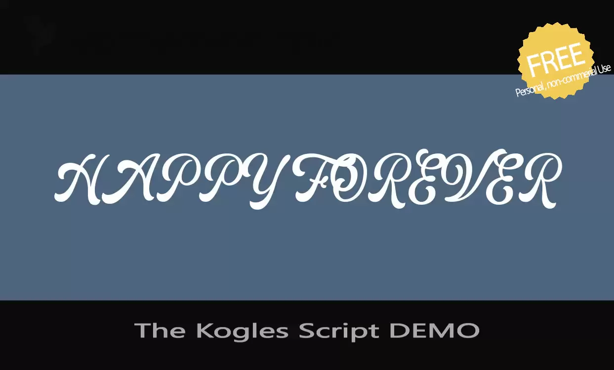 「The-Kogles-Script-DEMO」字体效果图