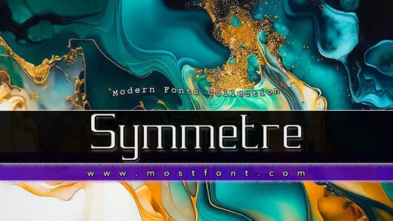 「Symmetre」字体排版样式