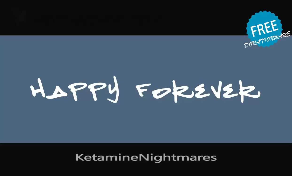 Sample of KetamineNightmares