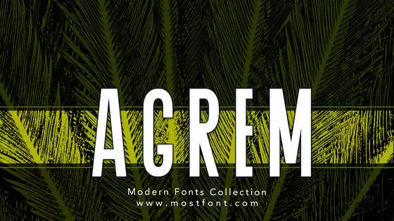 「Agrem」字体排版图片