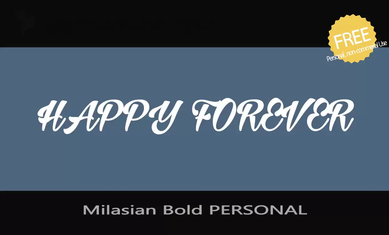 Sample of Milasian-Bold-PERSONAL