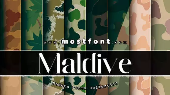 「Maldive」字体排版图片