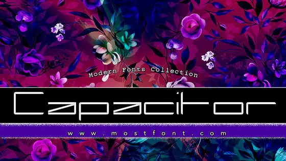「Capacitor」字体排版图片