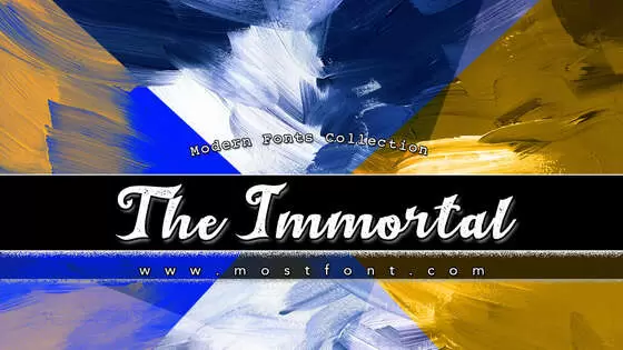 「The-Immortal-1」字体排版样式