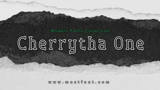 Typographic Design of Cherrytha-One