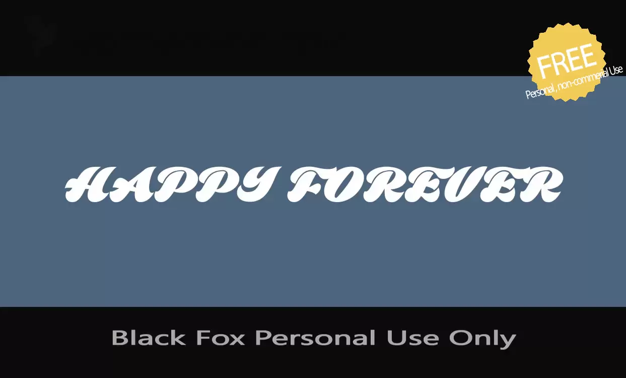 Sample of Black-Fox-Personal-Use-Only