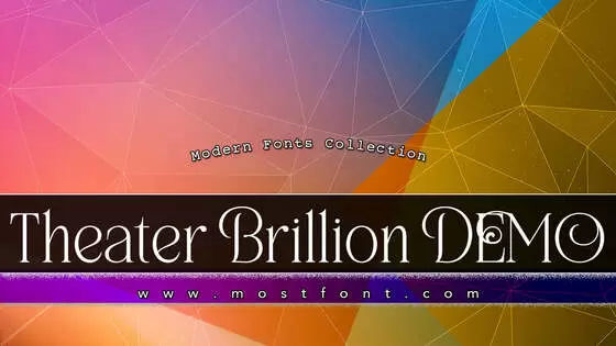 「Theater-Brillion-DEMO」字体排版图片