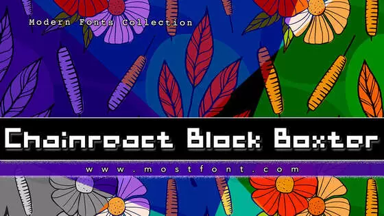 「Chainreact-Block-Boxter」字体排版图片