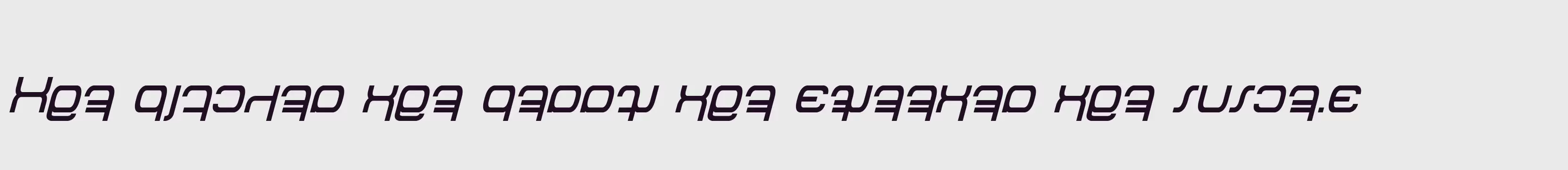 「Betazed Italic」字体效果图