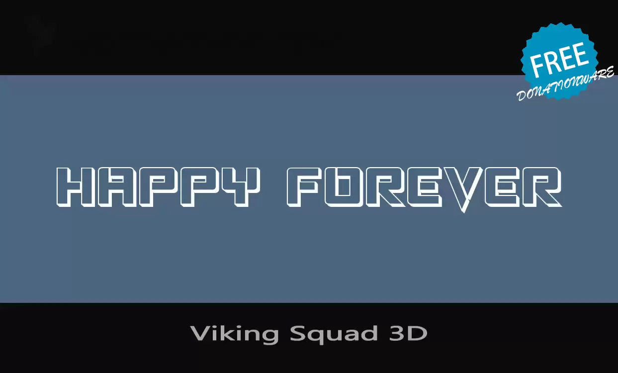 「Viking-Squad-3D」字体效果图