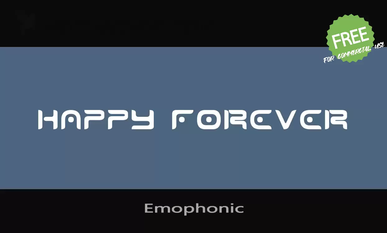 「Emophonic」字体效果图