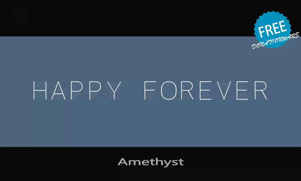 「Amethyst」字体效果图