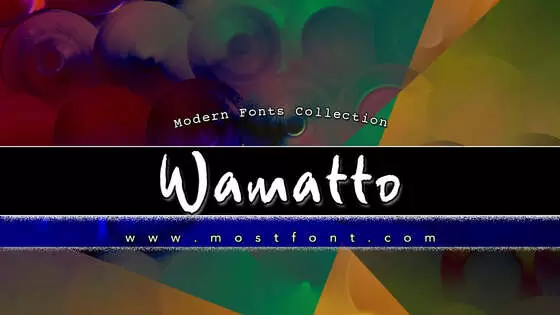 Typographic Design of Wamatto