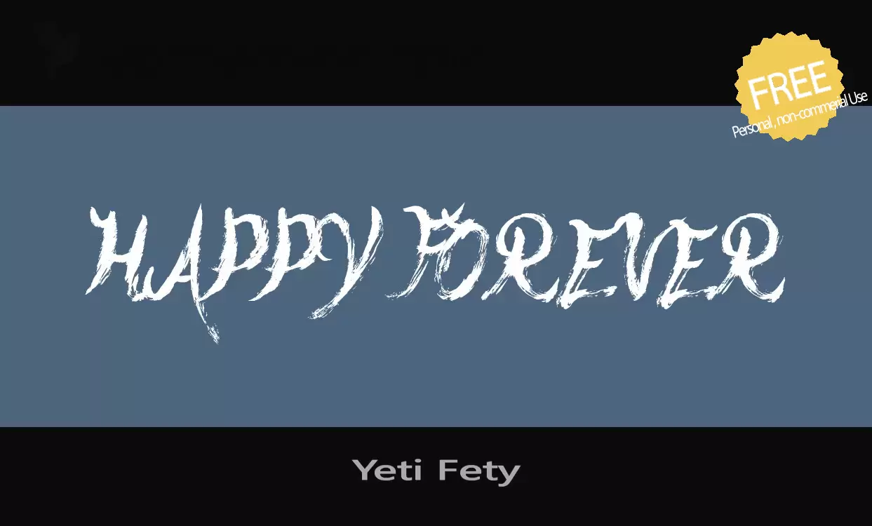 「Yeti-Fety」字体效果图