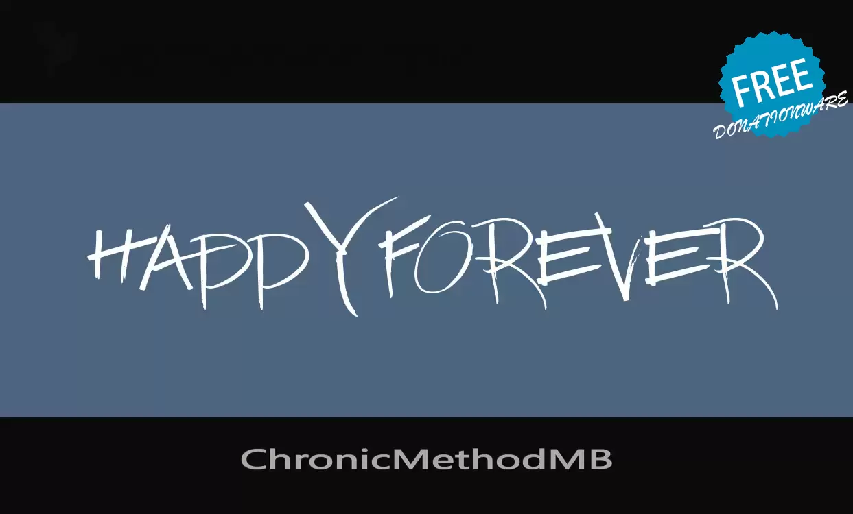 Font Sample of ChronicMethodMB