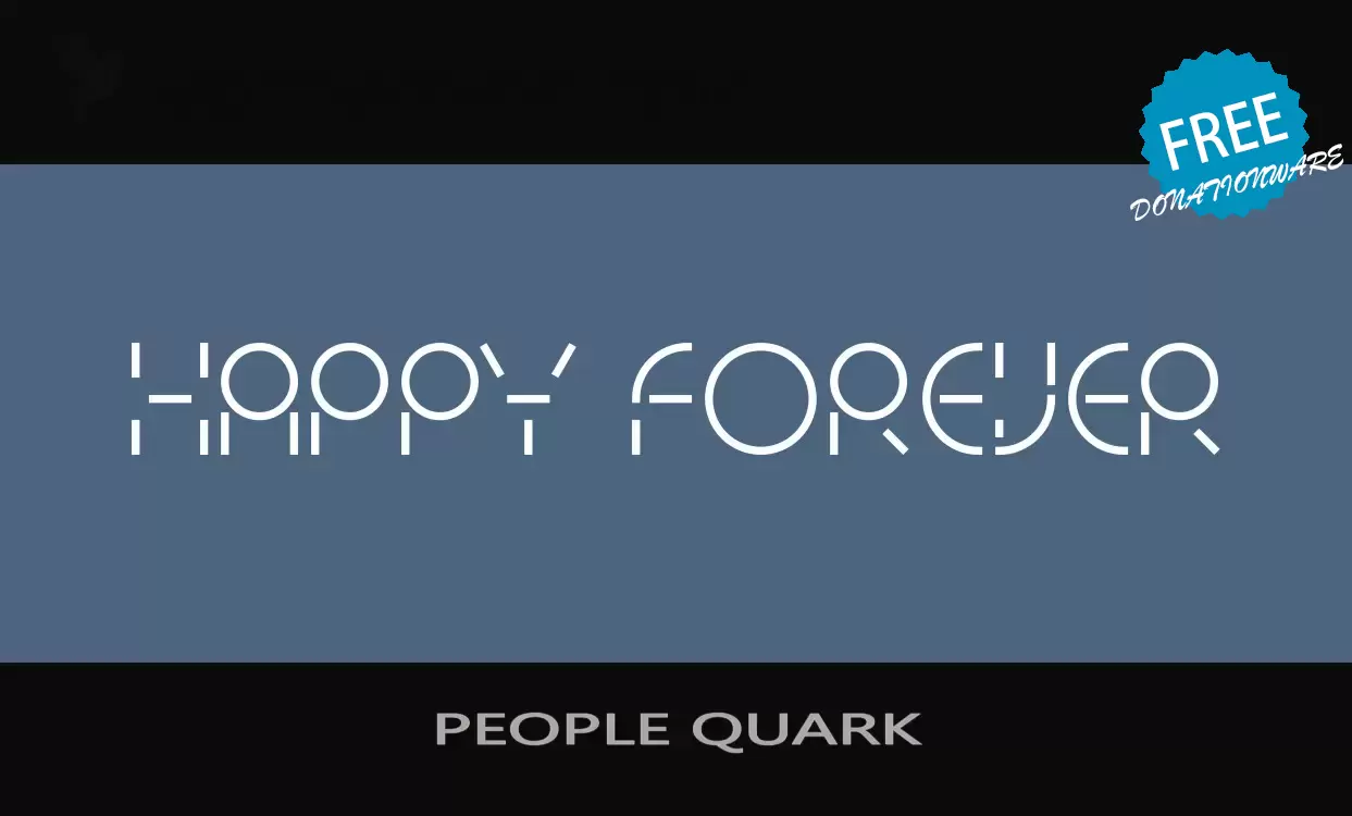 「PEOPLE-QUARK」字体效果图