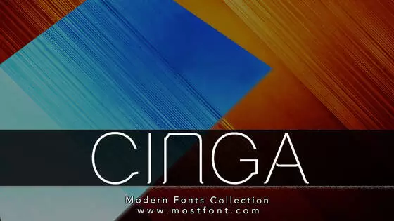 「Cinga」字体排版图片