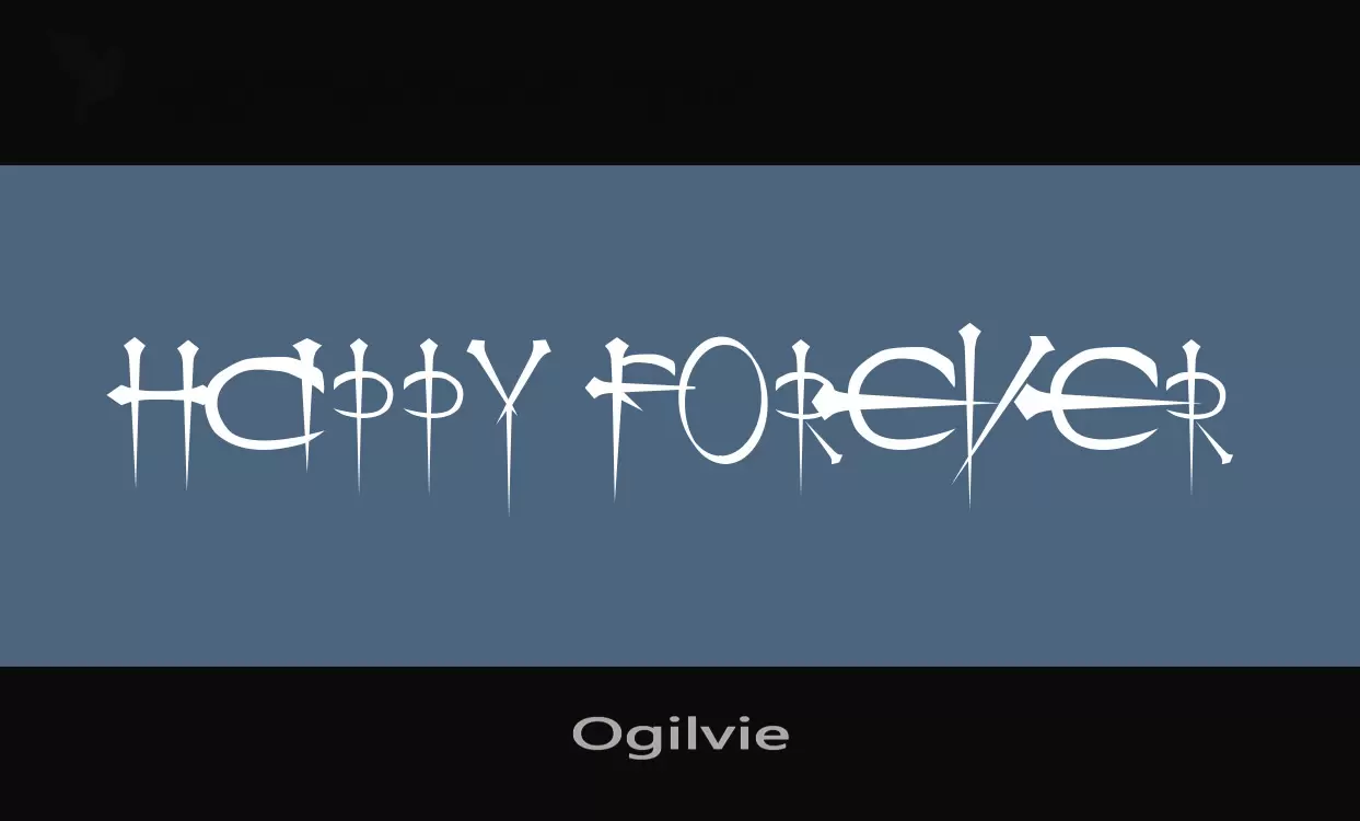 Font Sample of Ogilvie